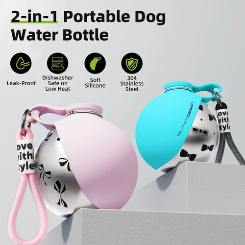 Portable Dog Water Bottle | Leak-Proof Travel Bottle